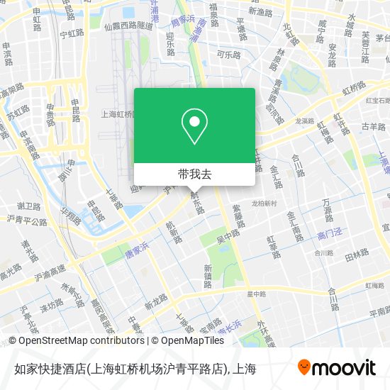 如家快捷酒店(上海虹桥机场沪青平路店)地图