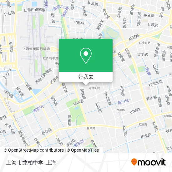 上海市龙柏中学地图