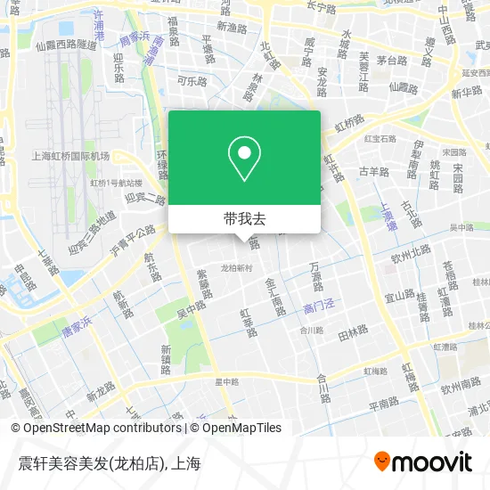 震轩美容美发(龙柏店)地图