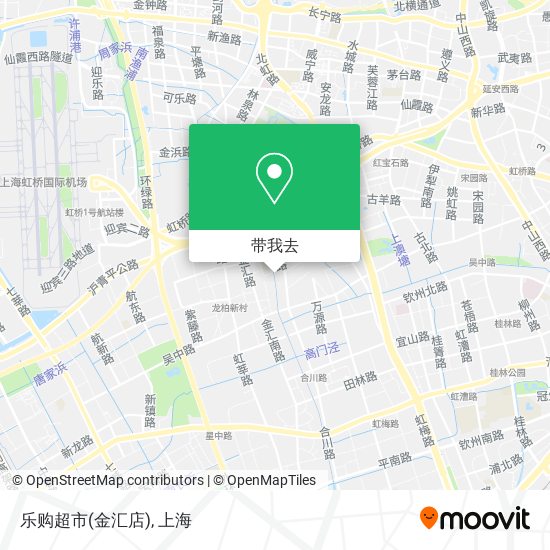 乐购超市(金汇店)地图