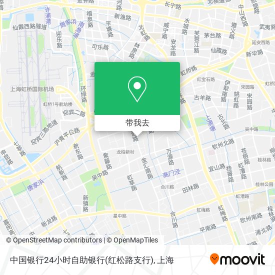 中国银行24小时自助银行(红松路支行)地图