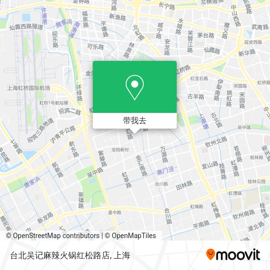 台北吴记麻辣火锅红松路店地图