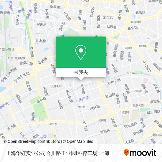 上海华虹实业公司合川路工业园区-停车场地图