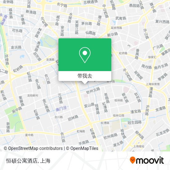 恒硕公寓酒店地图