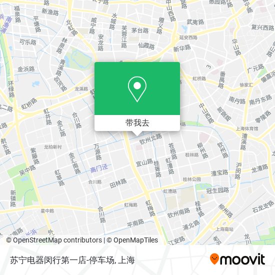 苏宁电器闵行第一店-停车场地图