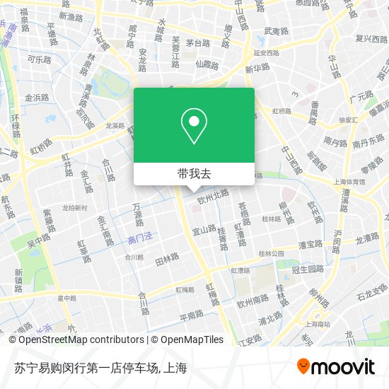 苏宁易购闵行第一店停车场地图