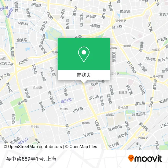吴中路889弄1号地图