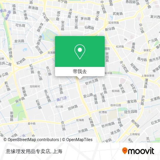 意缘理发用品专卖店地图