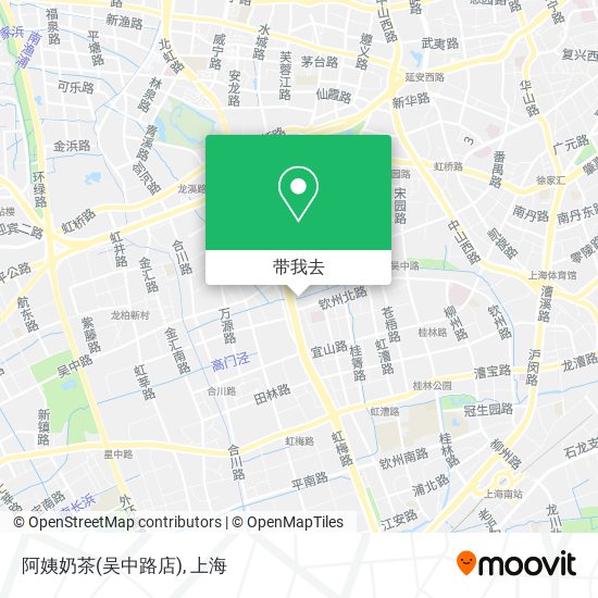 阿姨奶茶(吴中路店)地图