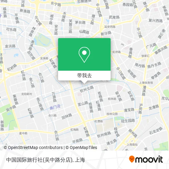 中国国际旅行社(吴中路分店)地图