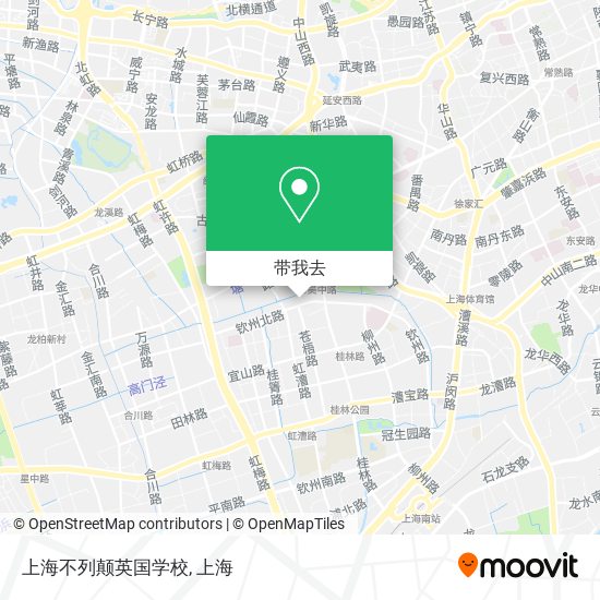 上海不列颠英国学校地图