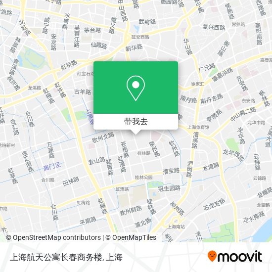上海航天公寓长春商务楼地图
