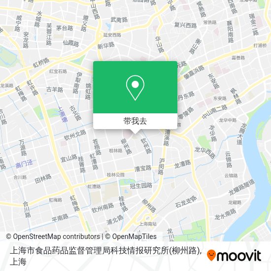 上海市食品药品监督管理局科技情报研究所(柳州路)地图