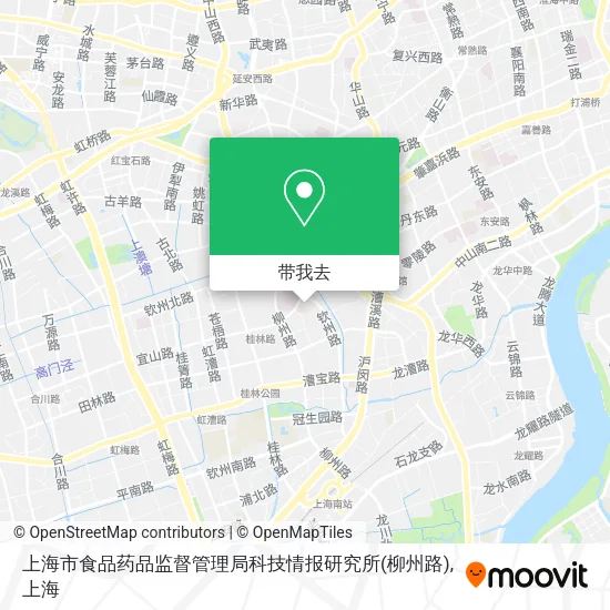 上海市食品药品监督管理局科技情报研究所(柳州路)地图
