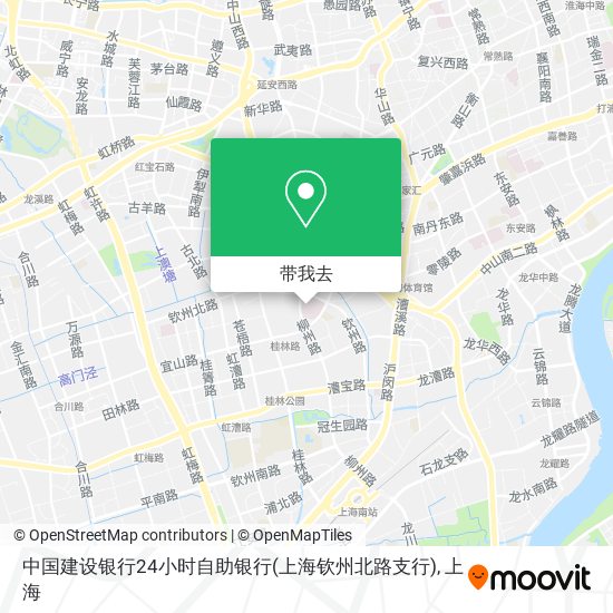 中国建设银行24小时自助银行(上海钦州北路支行)地图