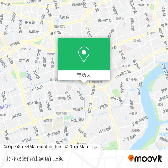 拉亚汉堡(宜山路店)地图