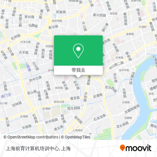 上海前育计算机培训中心地图