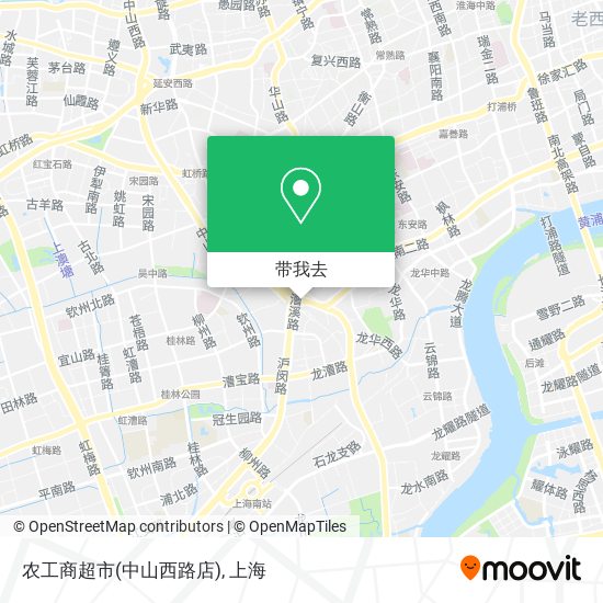 农工商超市(中山西路店)地图
