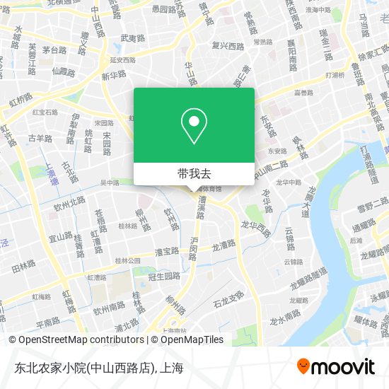 东北农家小院(中山西路店)地图