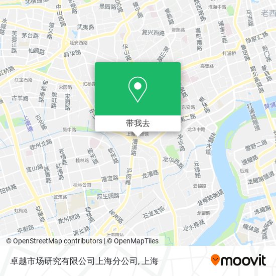 卓越市场研究有限公司上海分公司地图