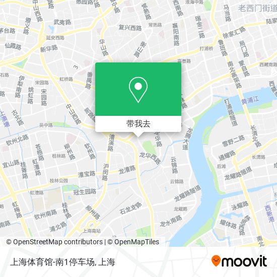 上海体育馆-南1停车场地图