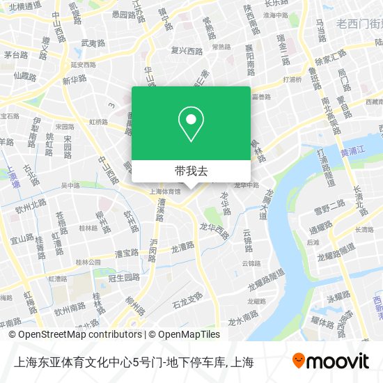 上海东亚体育文化中心5号门-地下停车库地图