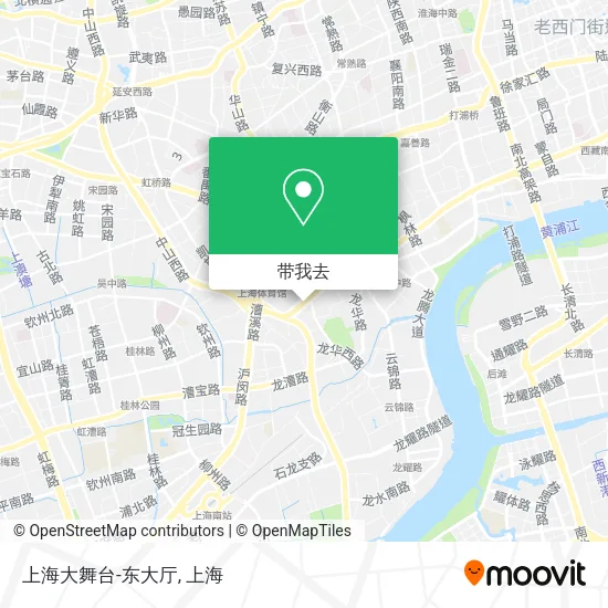 上海大舞台-东大厅地图