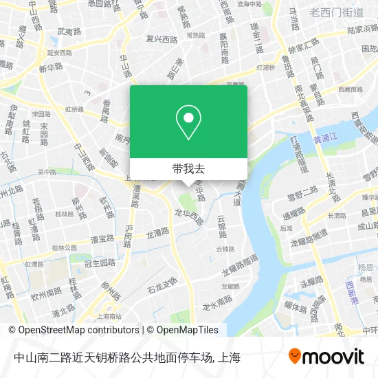 中山南二路近天钥桥路公共地面停车场地图