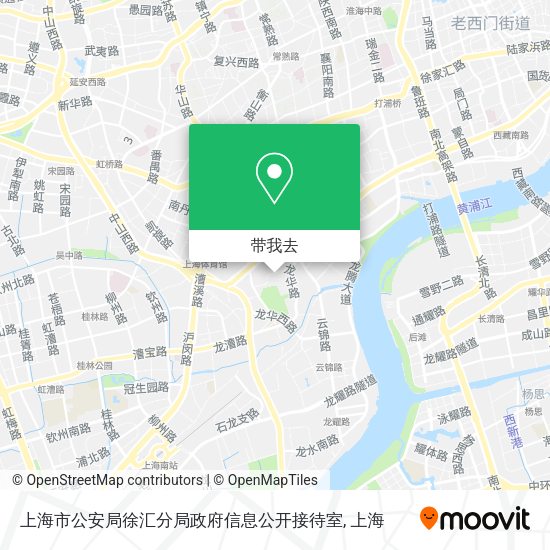 上海市公安局徐汇分局政府信息公开接待室地图