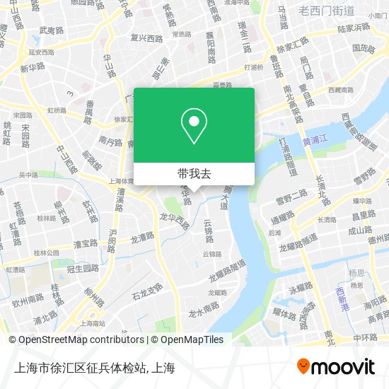 上海市徐汇区征兵体检站地图