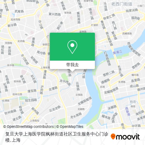 复旦大学上海医学院枫林街道社区卫生服务中心门诊楼地图