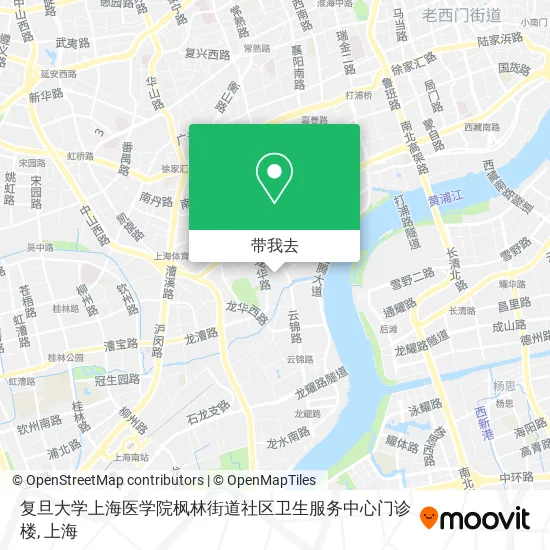 复旦大学上海医学院枫林街道社区卫生服务中心门诊楼地图