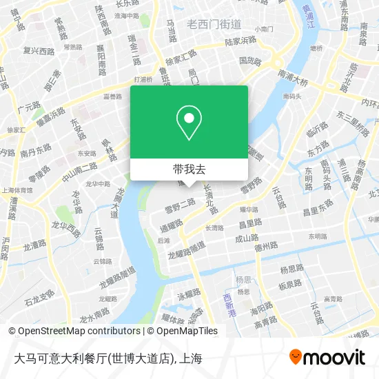 大马可意大利餐厅(世博大道店)地图