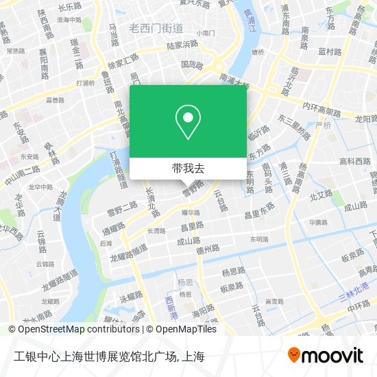 工银中心上海世博展览馆北广场地图