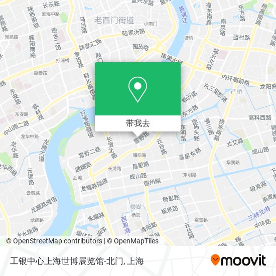 工银中心上海世博展览馆-北门地图