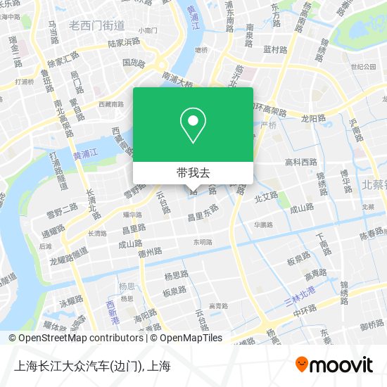 上海长江大众汽车(边门)地图