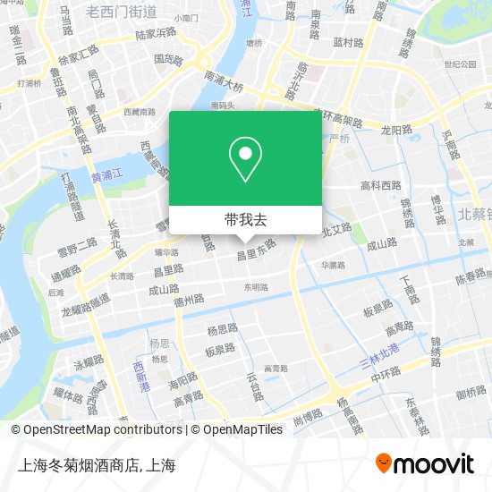 上海冬菊烟酒商店地图