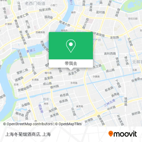上海冬菊烟酒商店地图