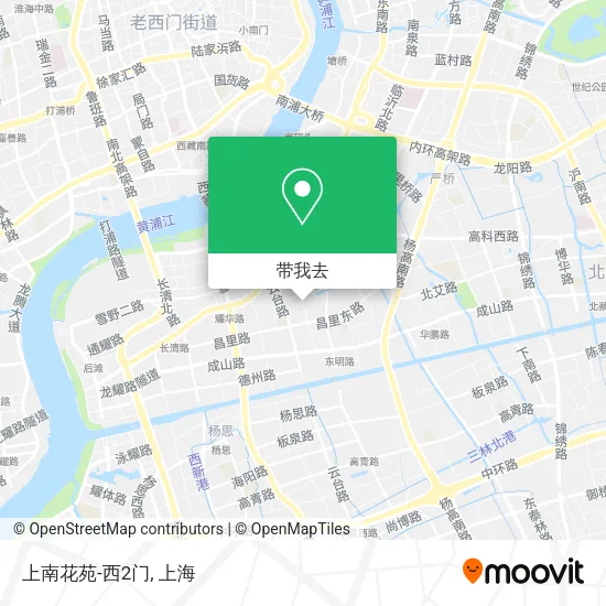 上南花苑-西2门地图
