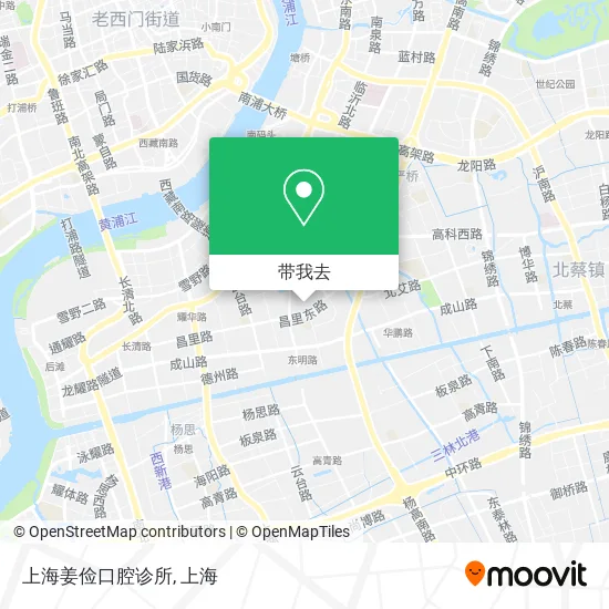 上海姜俭口腔诊所地图