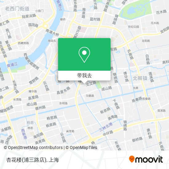 杏花楼(浦三路店)地图