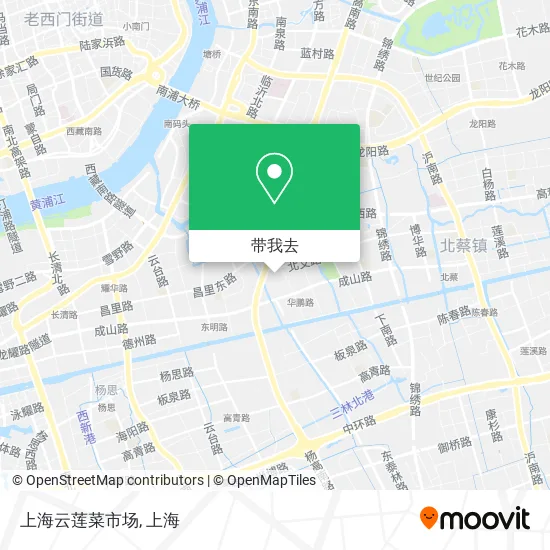 上海云莲菜市场地图
