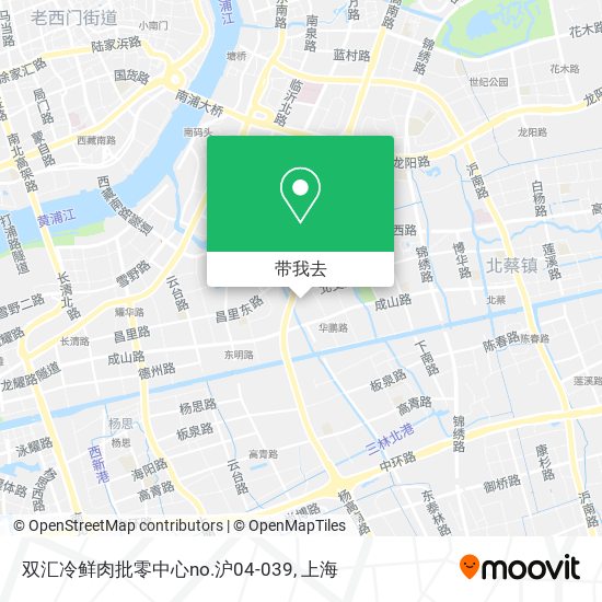 双汇冷鲜肉批零中心no.沪04-039地图