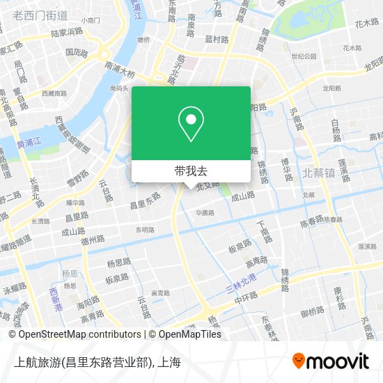 上航旅游(昌里东路营业部)地图