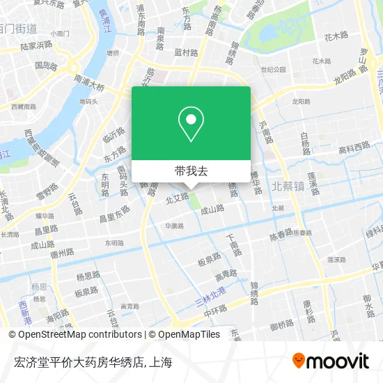 宏济堂平价大药房华绣店地图