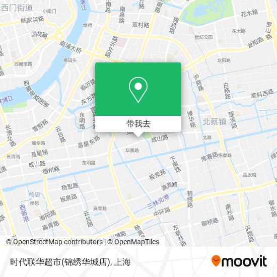 时代联华超市(锦绣华城店)地图