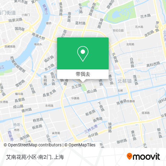 艾南花苑小区-南2门地图