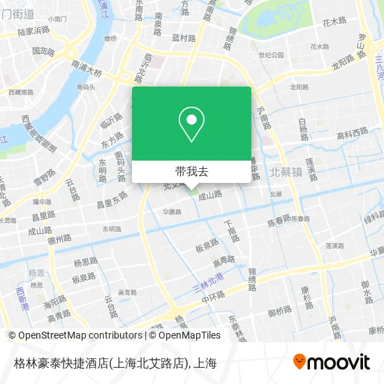 格林豪泰快捷酒店(上海北艾路店)地图