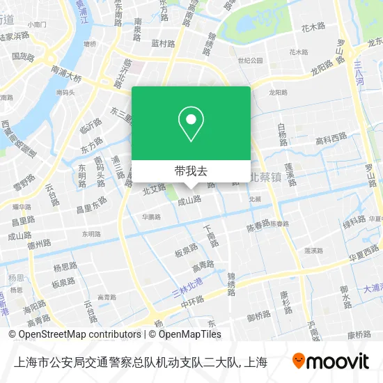 上海市公安局交通警察总队机动支队二大队地图