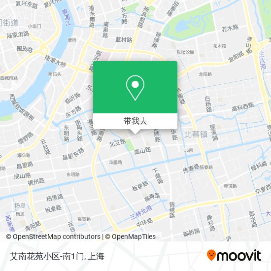 艾南花苑小区-南1门地图
